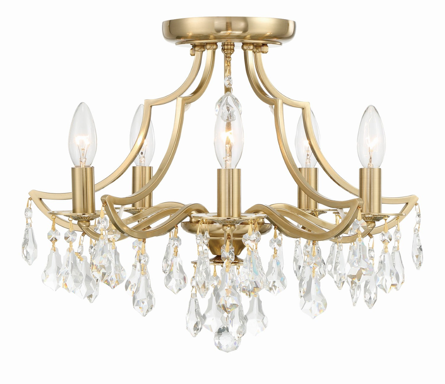 Crystorama 5930-CL-MWP Cedar 5 Light Ceiling Mount