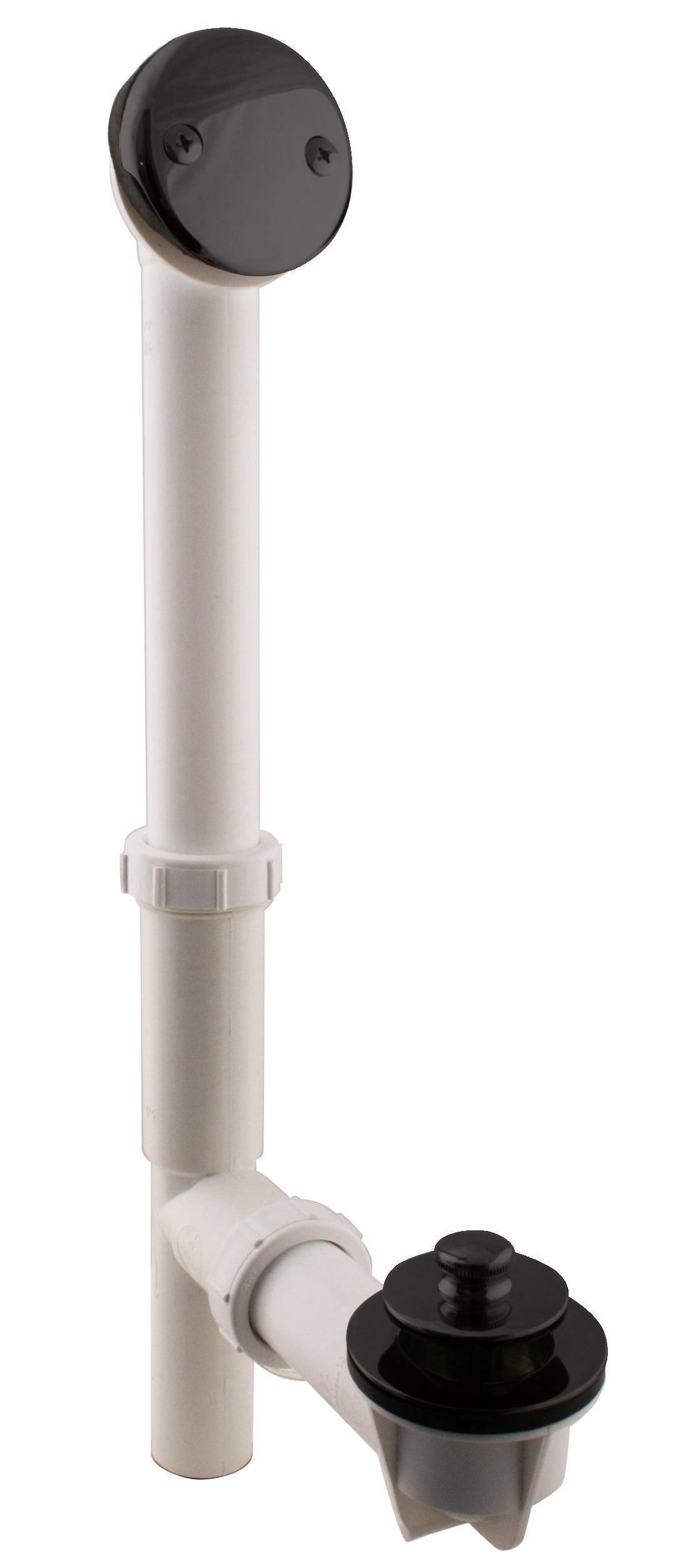 Westbrass 597244 White 1-1/2 in. Tubular Pull Drain Bath Waste