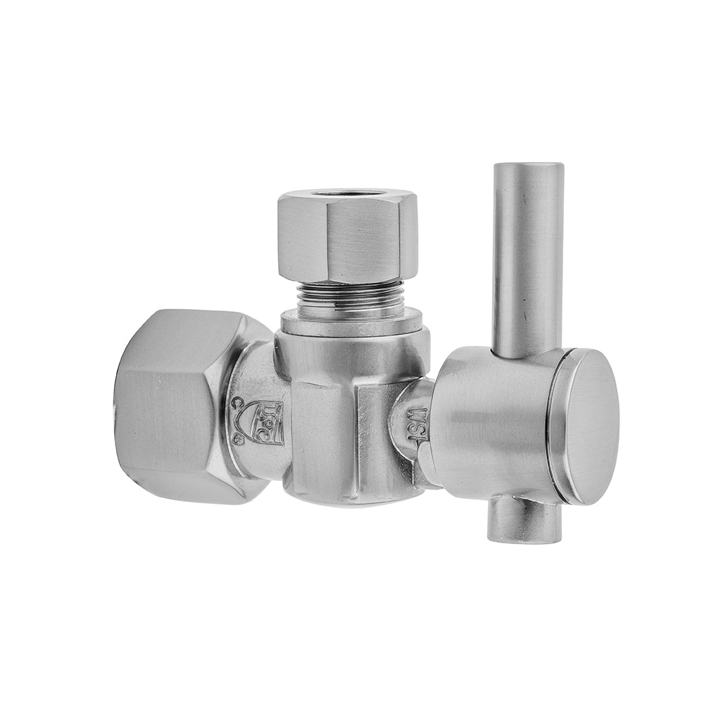 Jaclo 616-2 Quarter Turn Angle Pattern 1/2" Ips X 3/8" O.D. Supply Valve With Contempo Lever Handle - Parent
