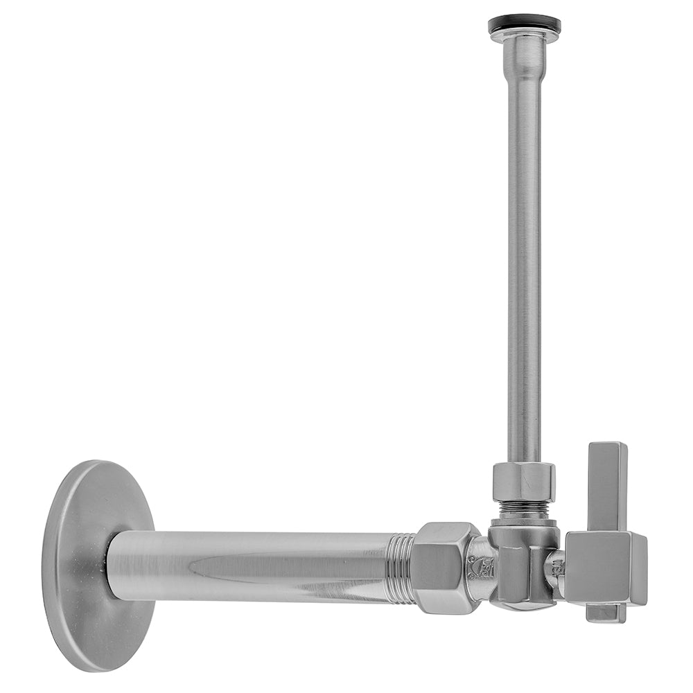 Jaclo 616-6-72 Quarter Turn Angle Pattern 1/2" Ips X 3/8" O.D. Toilet Supply Kit With Square Lever Handle, 20" Supply Tube, Escutcheon - Parent