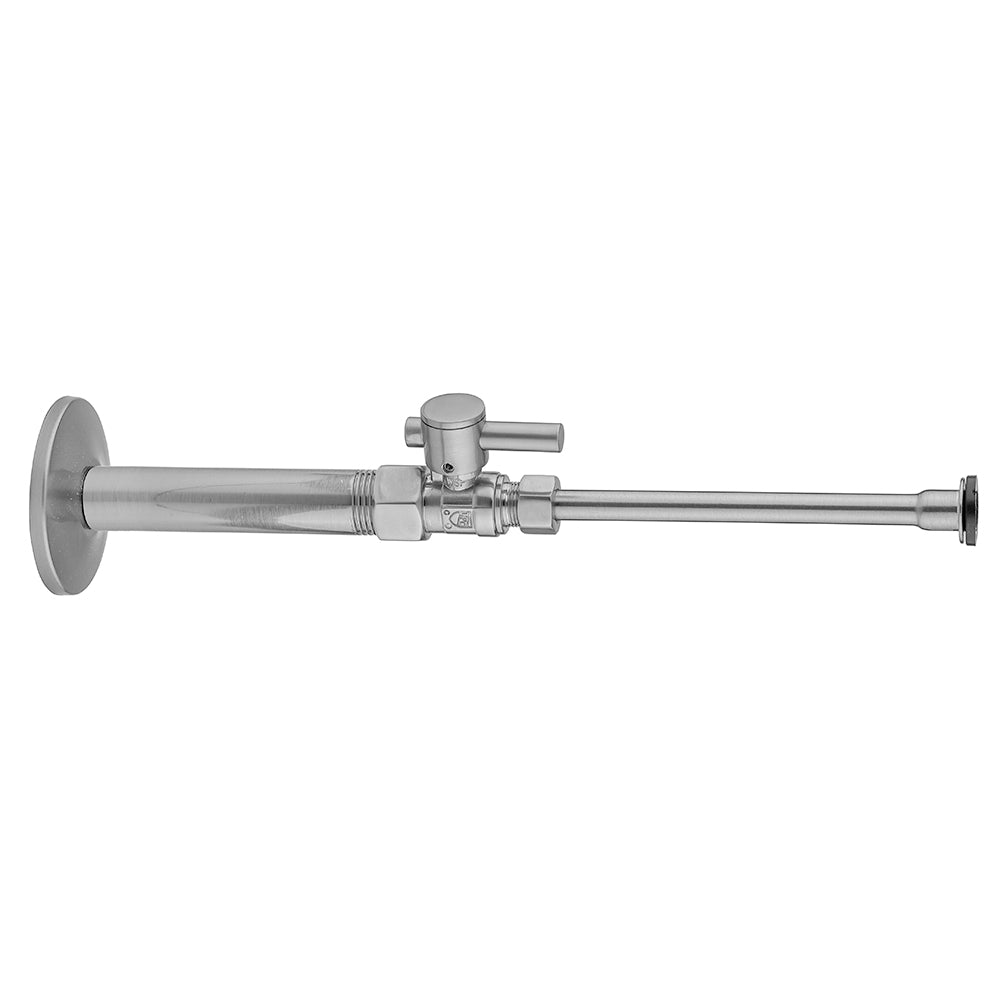 Jaclo 619-2-72 Quarter Turn Straight Pattern 1/2" Ips X 3/8" O.D. Toilet Supply Kit With Contempo Lever Handle, 20" Supply Tube, Escutcheon - Parent