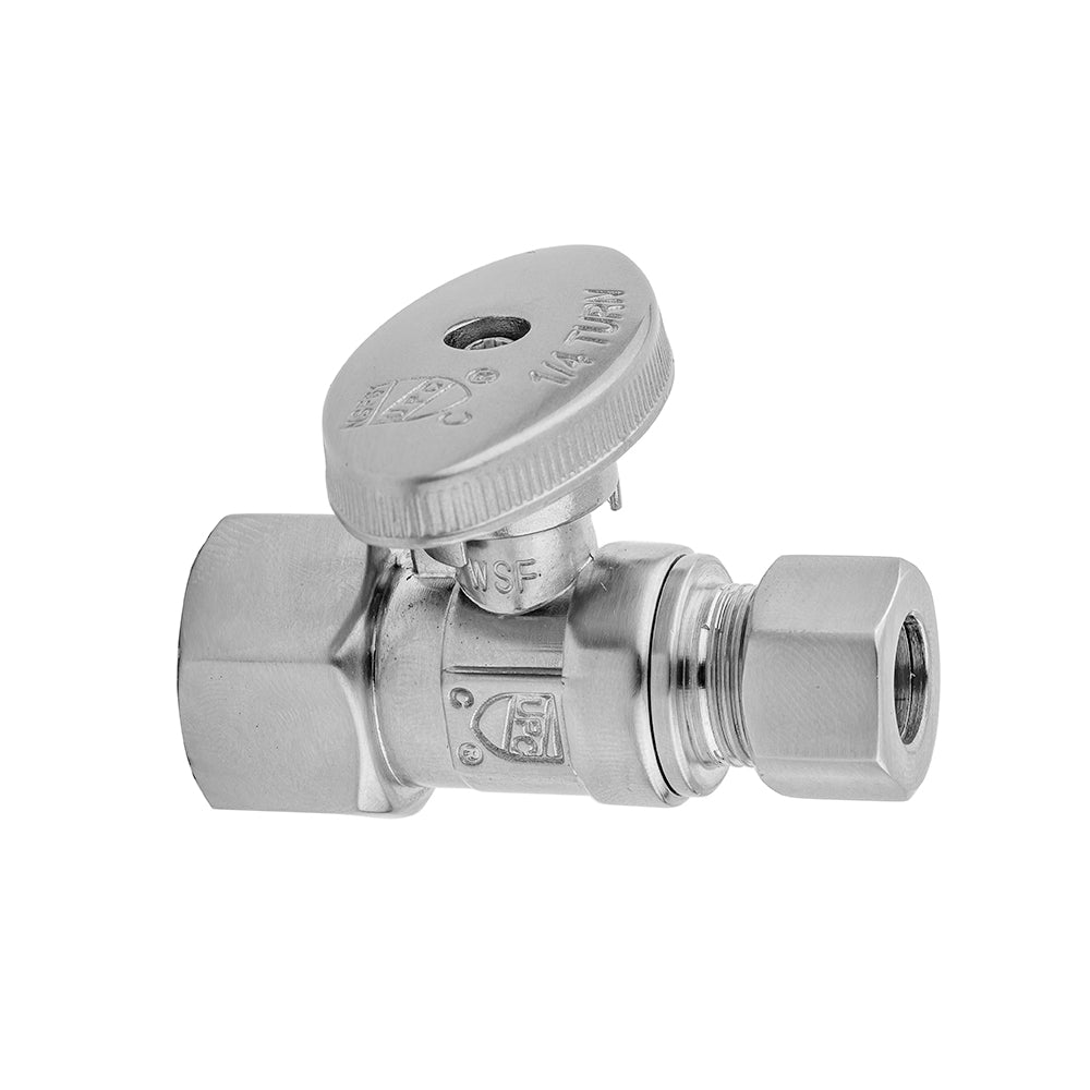 Jaclo 620-8 Quarter Turn Straight Pattern 1/2" Ips X 1/2" O.D. Supply Valve With Oval Handle - Parent