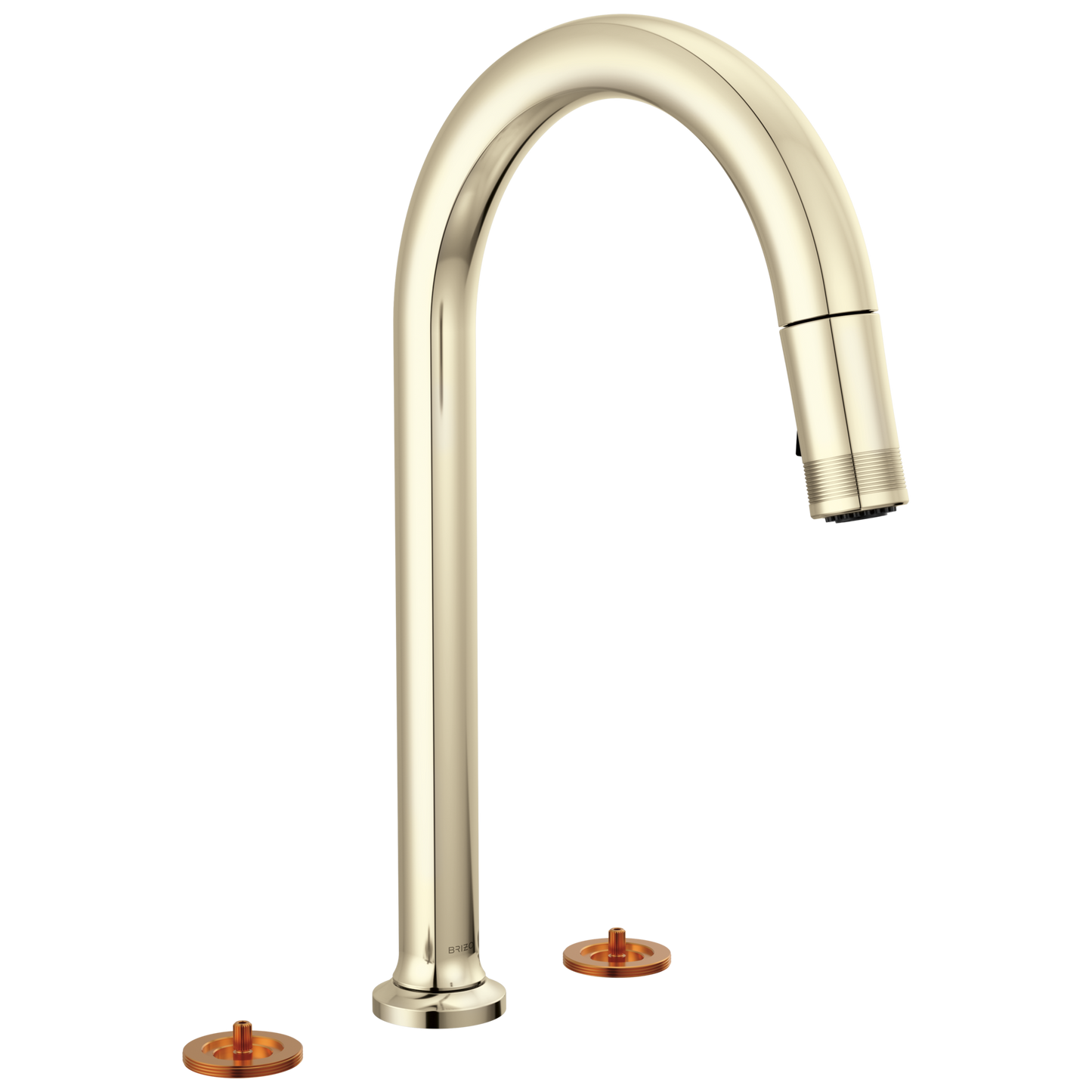 Brizo 62506LF-LHP-L Kintsu Widespread Pull-Down Faucet With Arc Spout - Less Handles