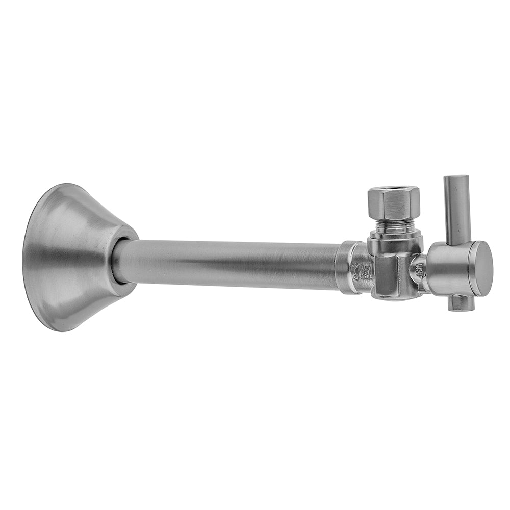Jaclo 629-2 Quarter Turn 1/2" Copper (Sweat Fit) X 3/8" O.D. Outlet Angle Supply Valve With Contempo Lever Handle - Parent