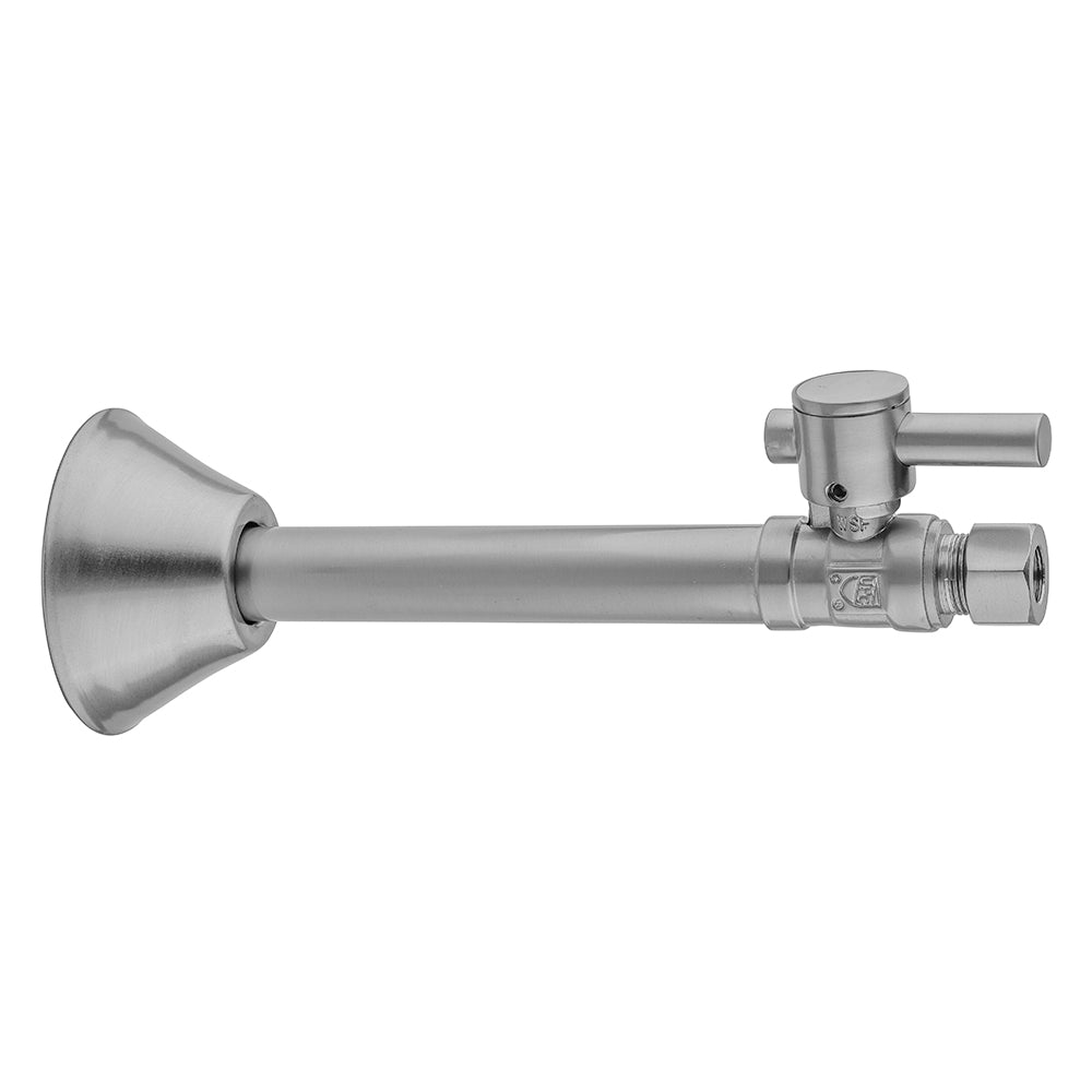 Jaclo 631-2 Quarter Turn Straight Pattern 1/2" Copper (Sweat Fit) X 3/8" O.D. Supply Valve With Contempo Lever Handle - Parent