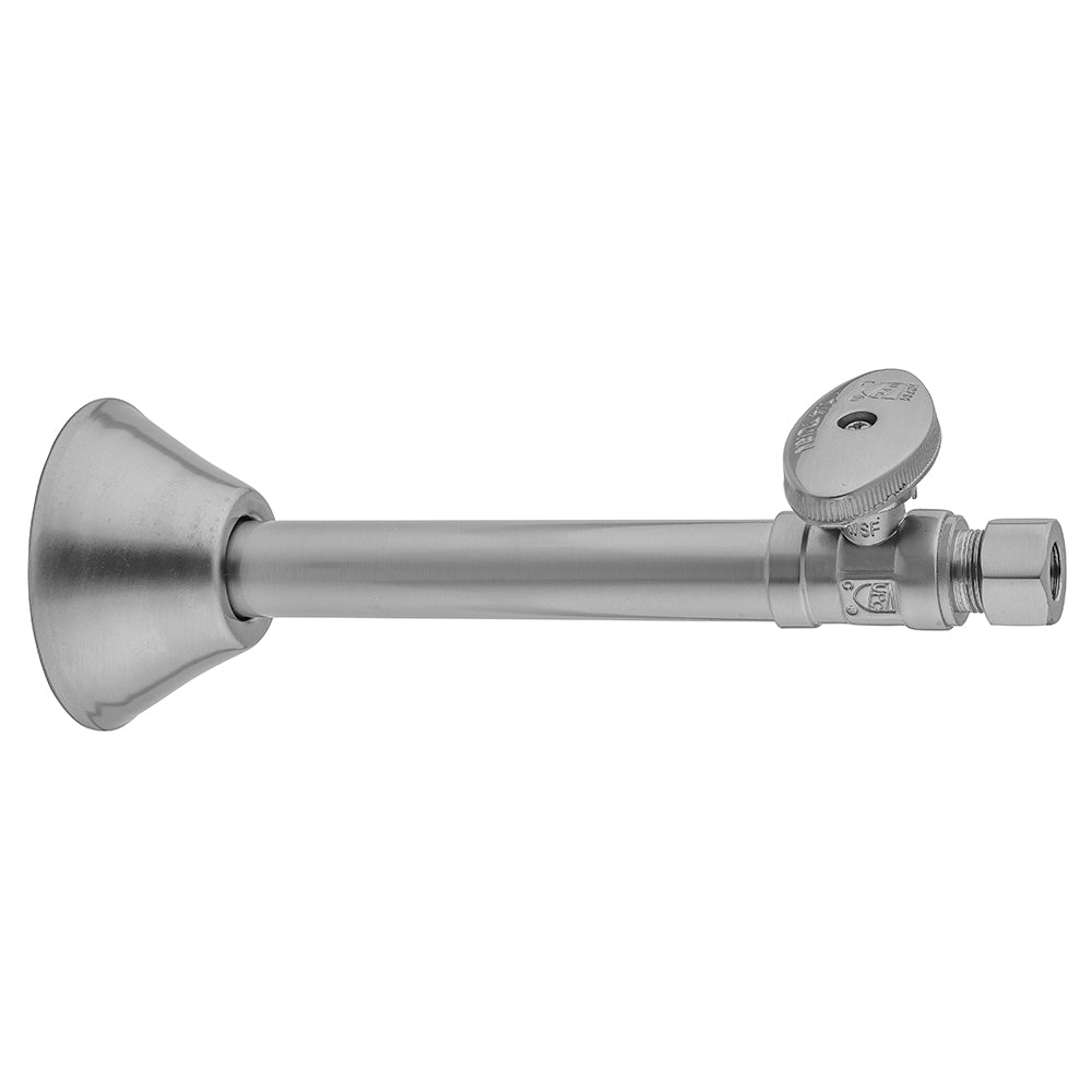 Jaclo 631-8 Quarter Turn Straight Pattern 1/2" Copper (Sweat Fit) X 3/8" O.D. Supply Valve With Oval Handle - Parent