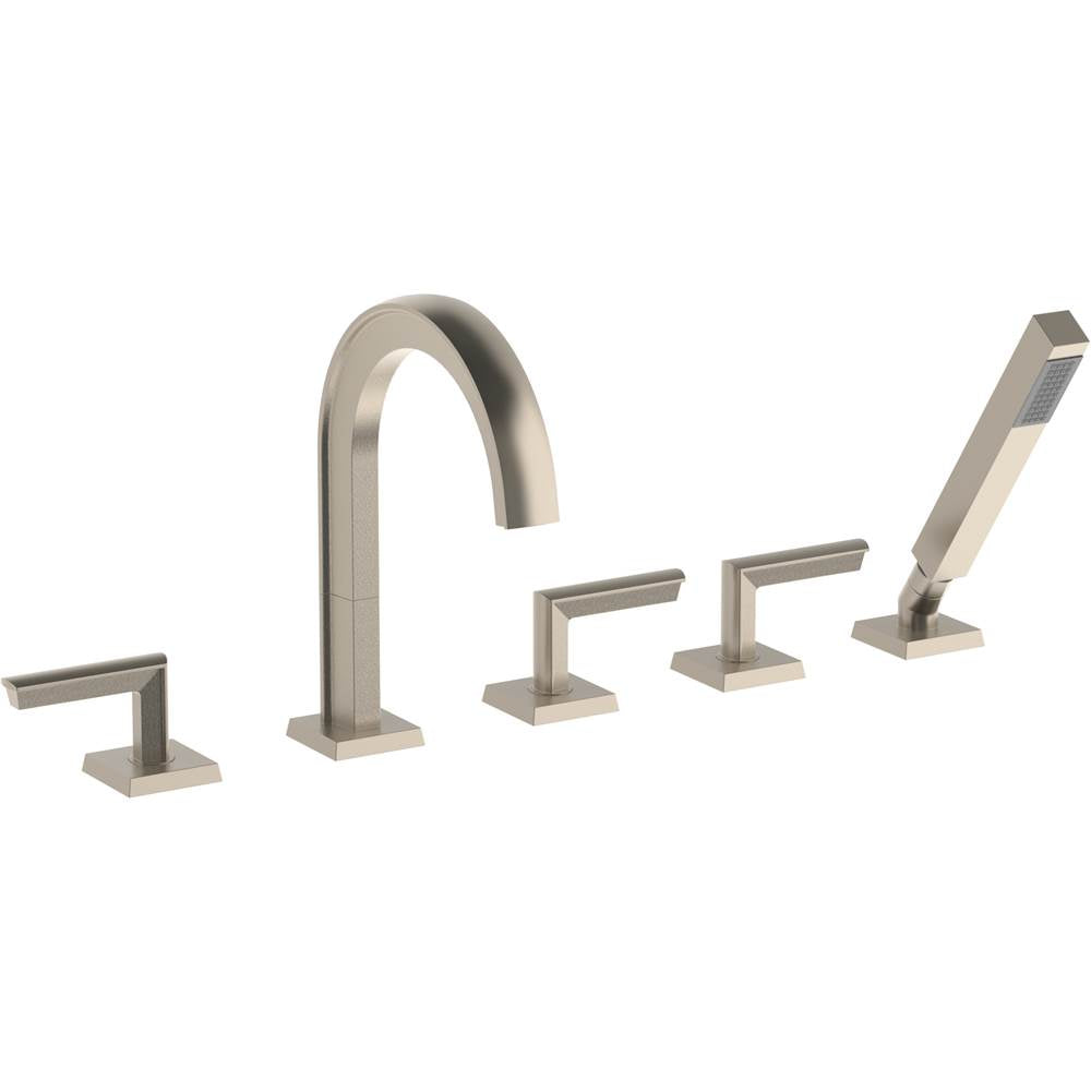 Watermark 64-8.1-BR4 Brut Deck Mounted 5 Hole Bath Set