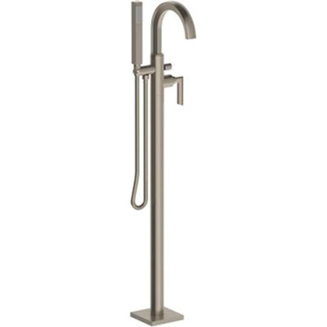 Watermark 64-8.8-BR4 Brut Single Hole Floor Standing Bath Set With Hand Shower