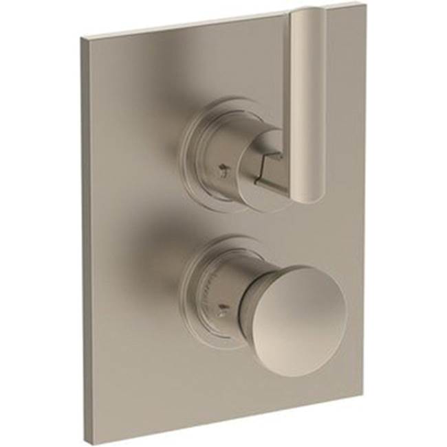 Watermark 64-T20-BR4 Brut Wall Mounted Thermostatic Shower Trim With Built-In Control 6-1/4" X 8"