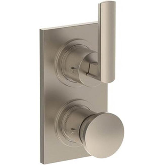 Watermark 64-T25-BR4 Brut Wall Mounted Thermostatic Shower Trim With Built-In Control 3-1/2" X 6-1/4"