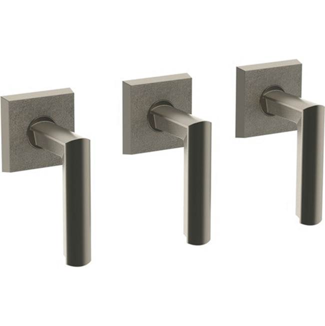 Watermark 64-WTR3-BR4 Brut Wall Mounted 3-Valve Shower Trim