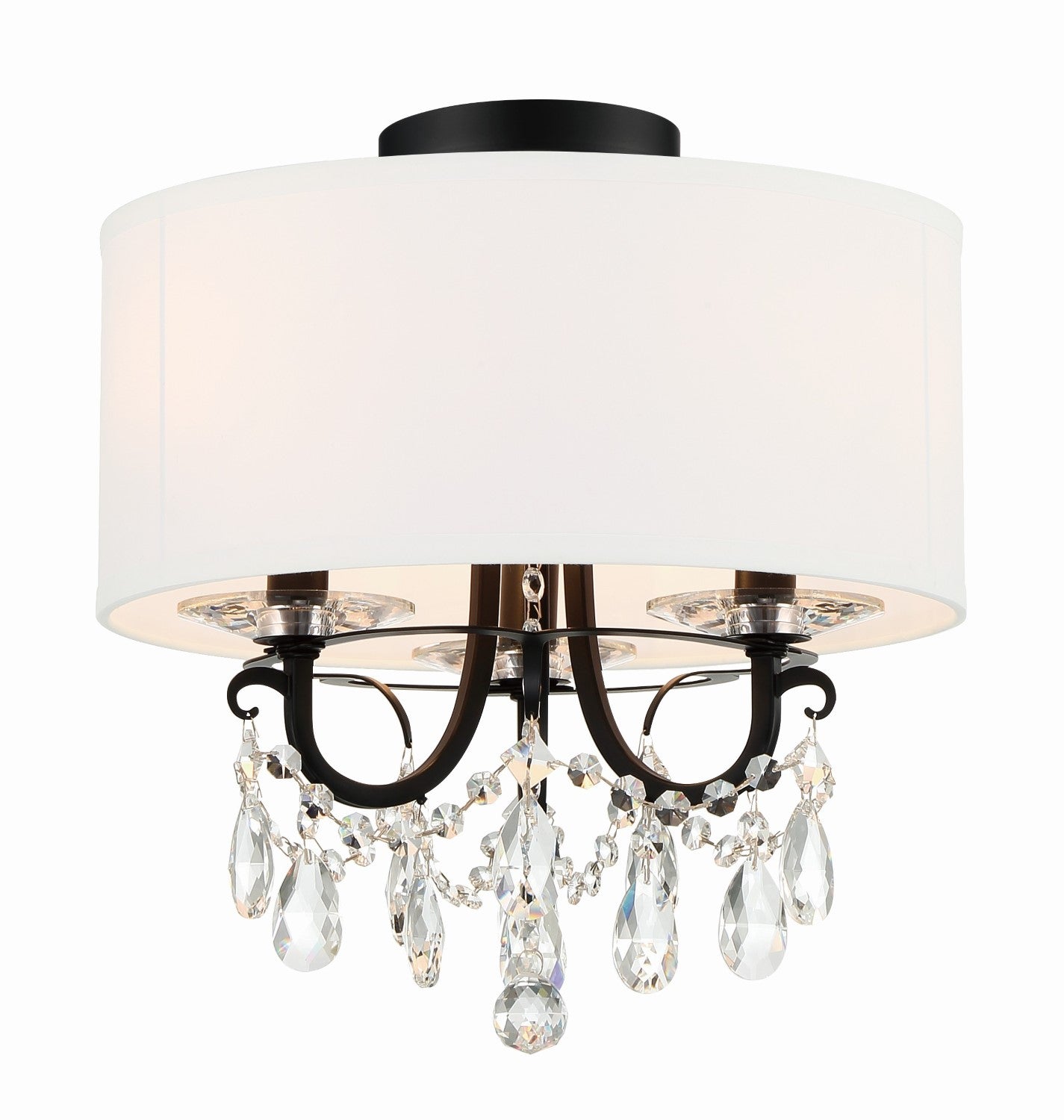Crystorama 6623-CL-MWP_CEILING Othello 3 Light Ceiling Mount