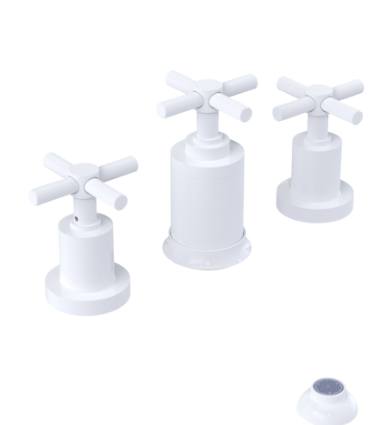 Rubinet 6CGNC Bidet Fitting With Spray, Diverter, With Vacuum Breaker (Less Drain)