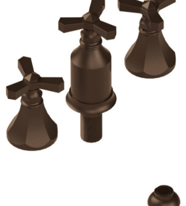 Rubinet 6CHXC Bidet Fitting With Spray, Diverter, With Vacuum Breaker (Less Drain)