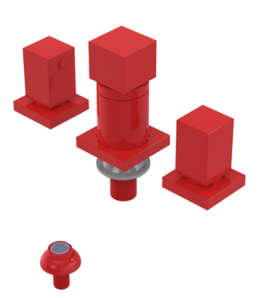 Rubinet 6CRSQ Bidet Fitting With Spray, Diverter And Vacuum Breaker (Less Drain