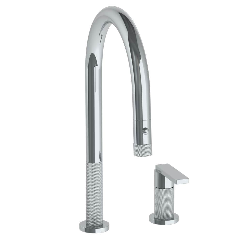 Watermark 70-7.1.3PG2-RNK8V Deck Mounted 2 Hole Gooseneck Kitchen Faucet With Pull Down Spray - Parent