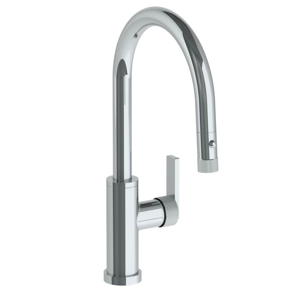 Watermark 70-7.3PG4-RNK8 Deck Mounted 1 Hole Gooseneck Kitchen Faucet With Pull Down Spray - Low Spout - Parent