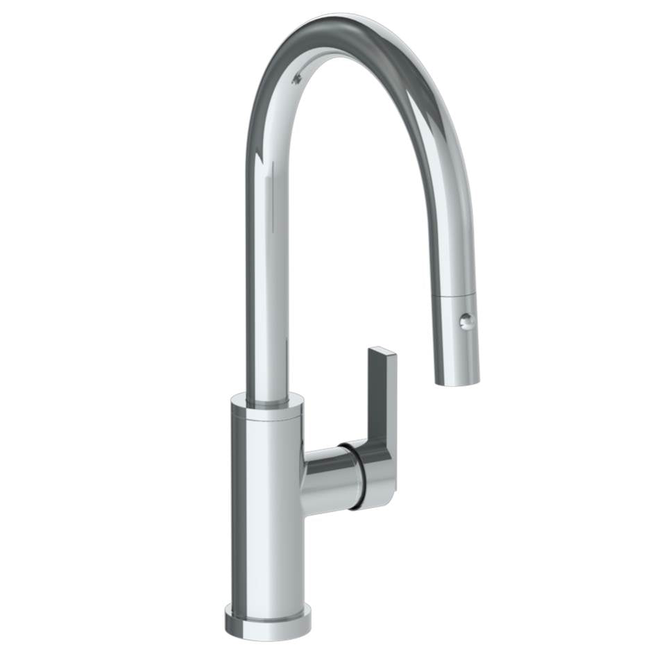 Watermark 70-7.3PG4-RNS4 Deck Mounted 1 Hole Gooseneck Kitchen Faucet With Pull Down Spray - Low Spout - Parent