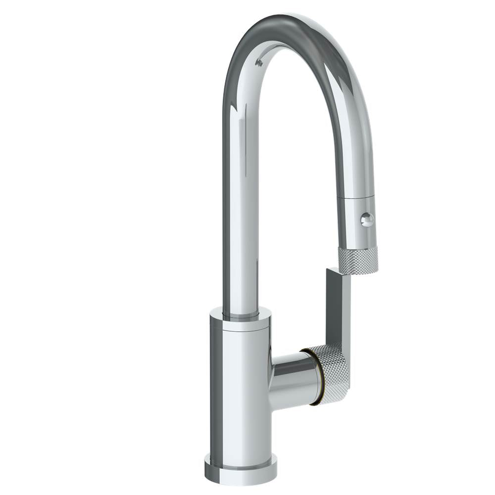 Watermark 70-9.3PG2-RNK8 Deck Mounted 1 Hole Gooseneck Prep Faucet With Pull Down Spray - Parent