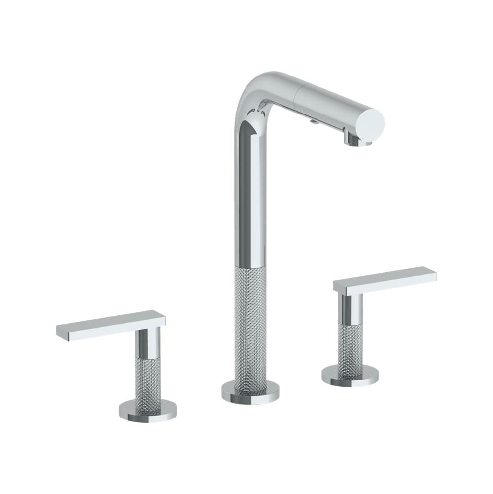 Watermark 70-9P3-RNK8 Deck Mounted 3 Hole Square Top Prep Faucet With Pull Out Spray - Parent