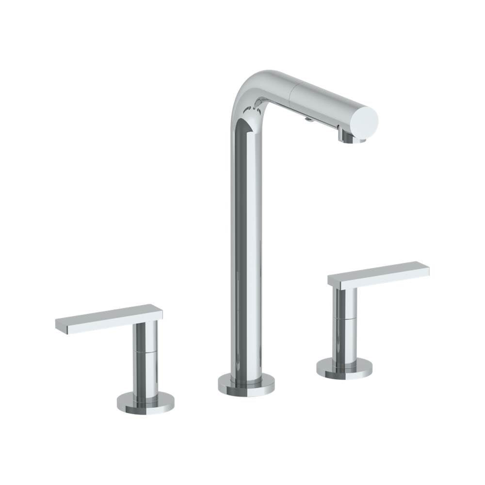 Watermark 70-9P3-RNS4 Deck Mounted 3 Hole Square Top Prep Faucet With Pull Out Spray - Parent