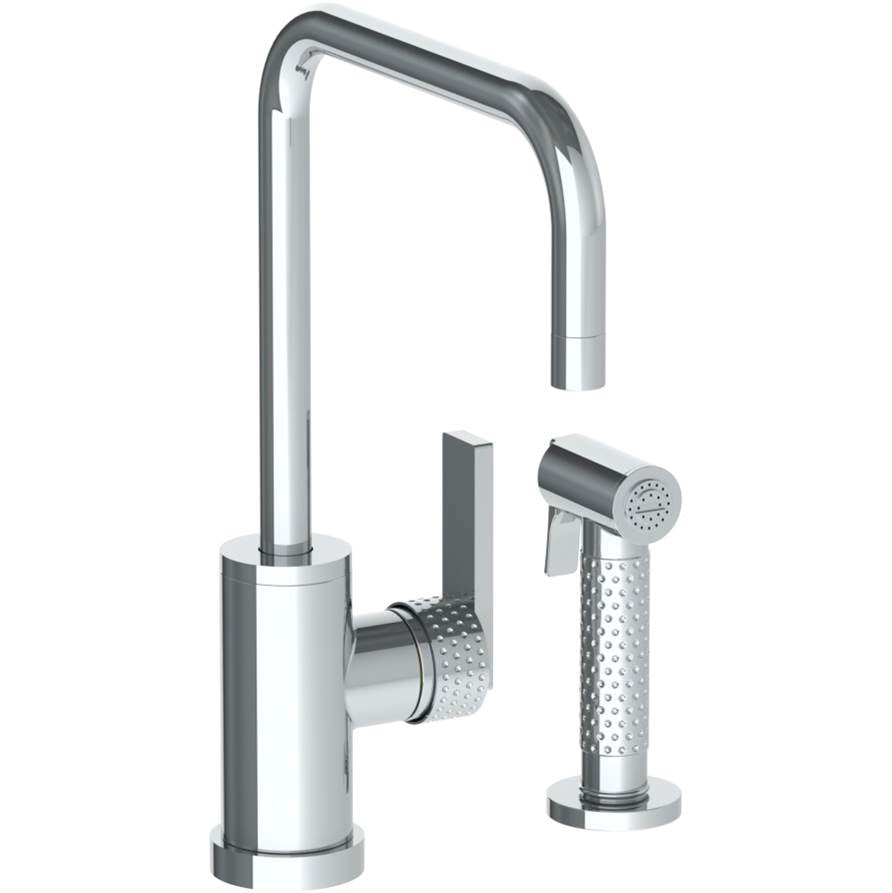 Watermark 71-7.4-LLP5 Lily Deck Mounted 2 Hole Square Top Kitchen Set - Includes Side Spray