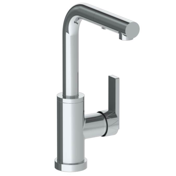 Watermark 71-9.3P1-LLD4 Deck Mounted 1 Hole Square Top Prep Faucet With Pull Out Spray - Parent