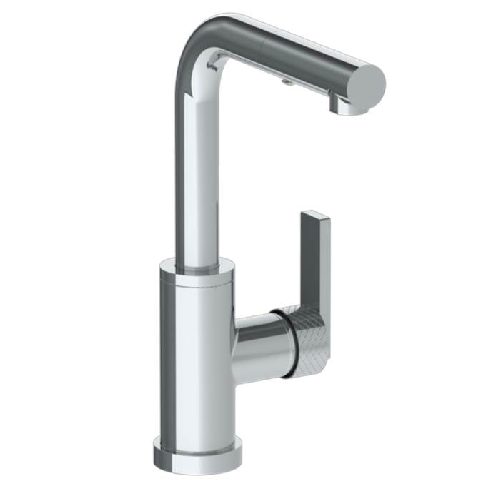 Watermark 71-9.3P1-LLO6 Deck Mounted 1 Hole Square Top Prep Faucet With Pull Out Spray - Parent