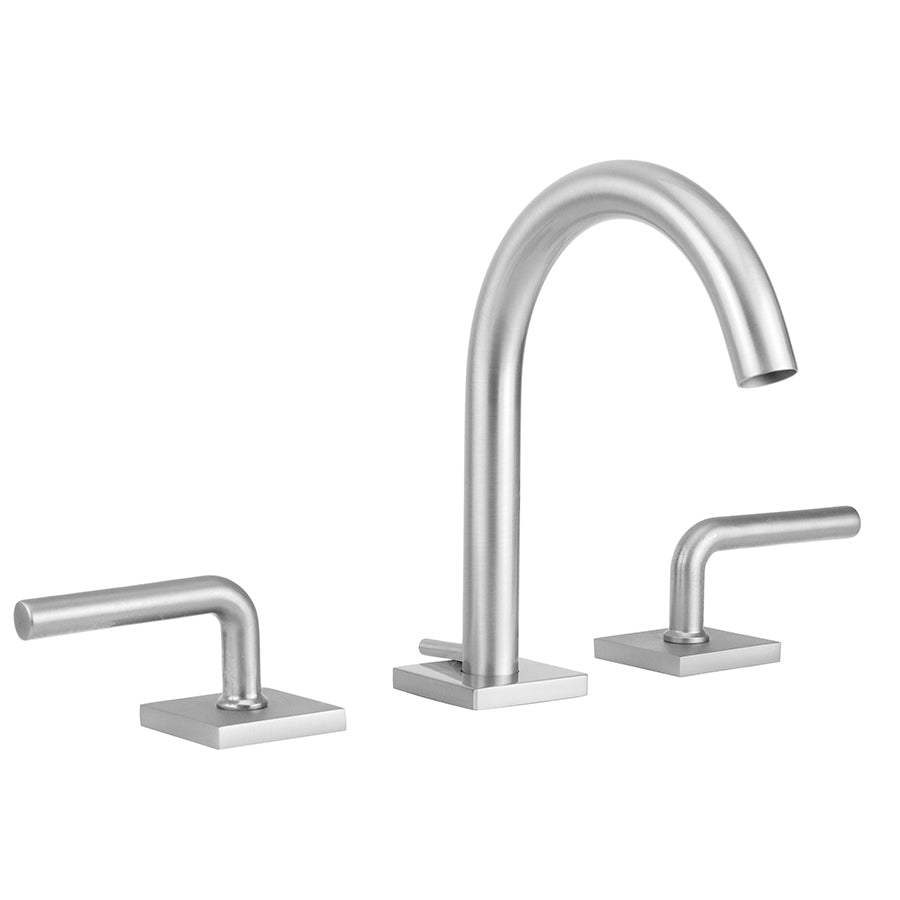 Jaclo 7773-TSQ461-0.5 Uptown Contempo Slim Faucet With Square Escutcheons & Contempo Slim Lever Handles- 0.5 Gpm - Parent