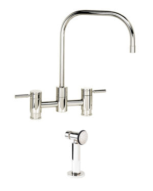 Waterstone 7825-1 Fulton Bridge Faucet W/Side Spray