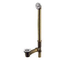 Westbrass 7921820 Trip Lever Closure with Beehive Grid Bath Waste - 22 in. Make-Up, 20 Ga. Tubing - Parent