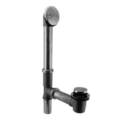 Westbrass 79317 Brass Tip-Toe Bath Waste - 14 in. Make-Up, 17 Ga. Tubing - Parent