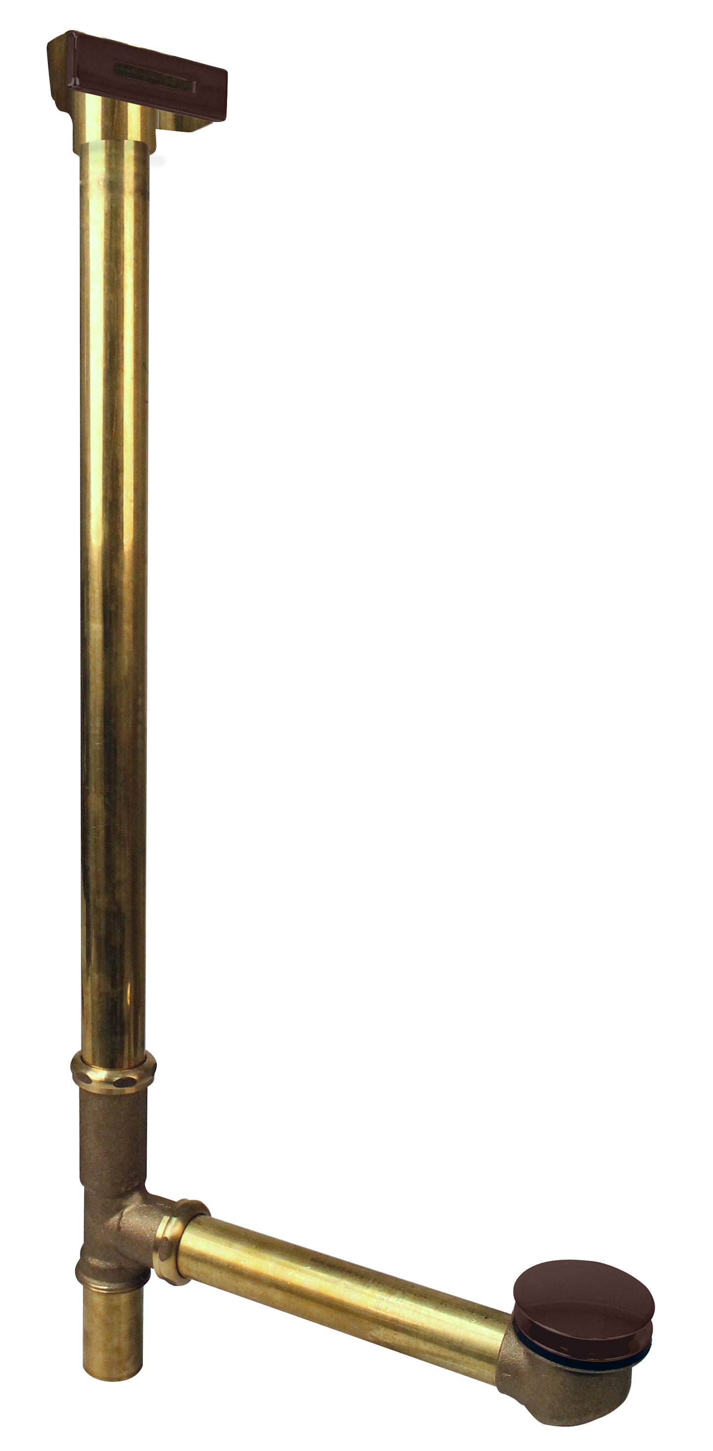 Westbrass 7931817LD 22 in. Linear Overflow with ADA Approved Tip-Toe Drain