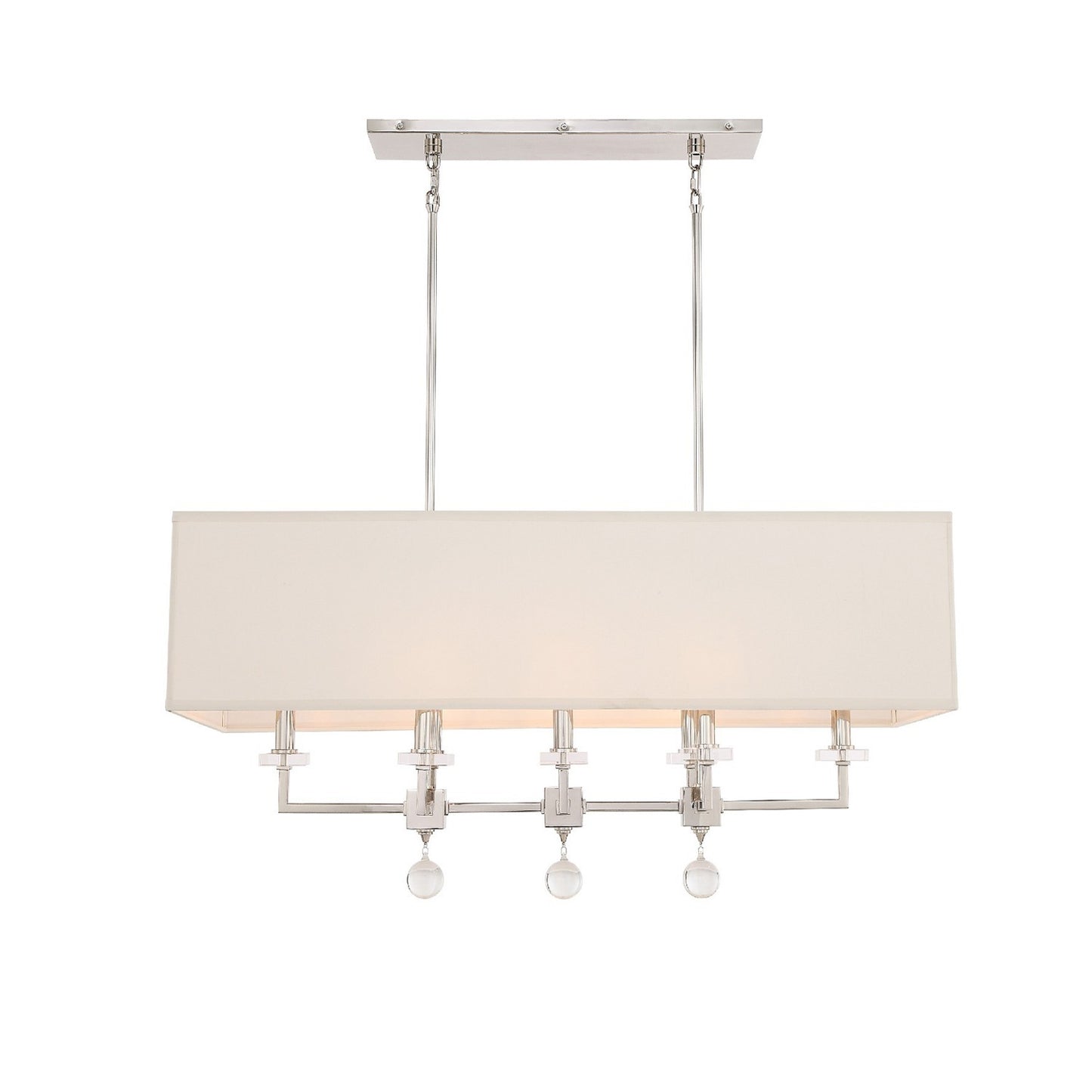 Crystorama 8109 Paxton 8 Light Linear Chandelier