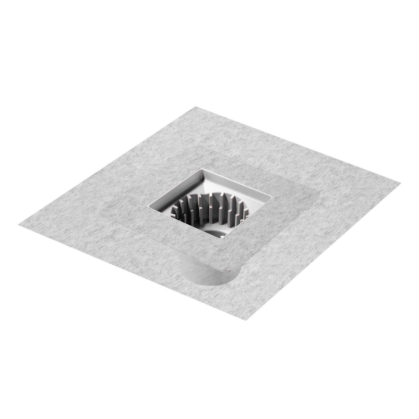 QM Drains 83.BFLG.4.PVC Bonded Flange For 4" Drain With Integrated Membrane