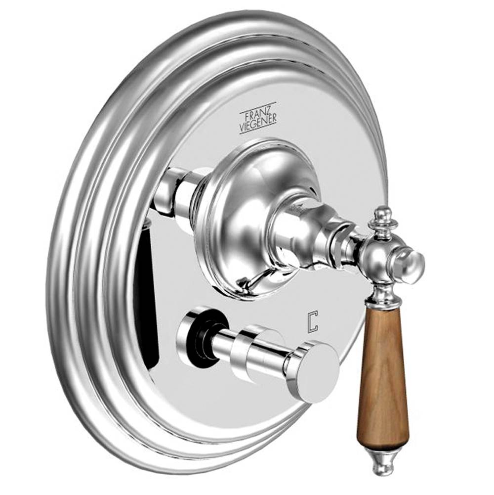 Franz Viegener FV114/58W.0 Revere Wood Pressure Balance Valve With Diverter - Trim Only