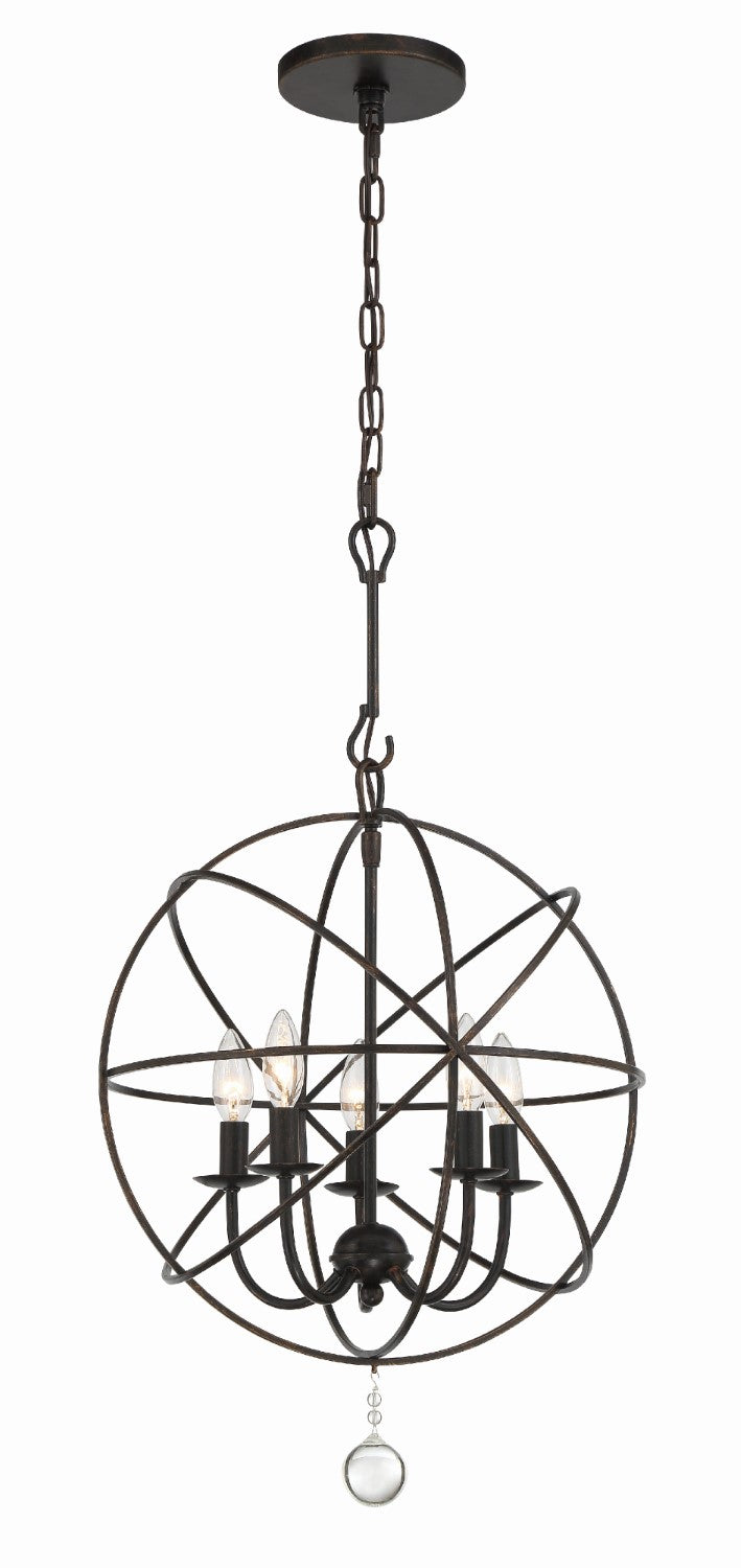 Crystorama 9224 Solaris 5 Light Mini Chandelier