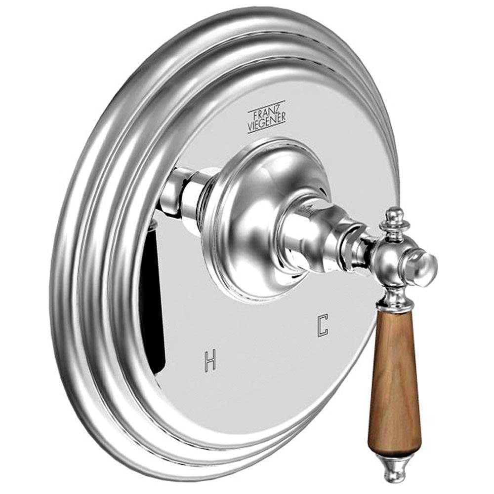 Franz Viegener FV115/58W.0 Revere Wood Pressure Balance Valve Less Diverter - Trim Only Diverter