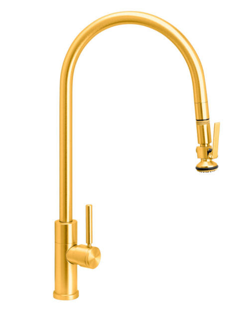 Waterstone 9750 Contemporary Extended Reach Pulldown Faucet Lever Sprayer