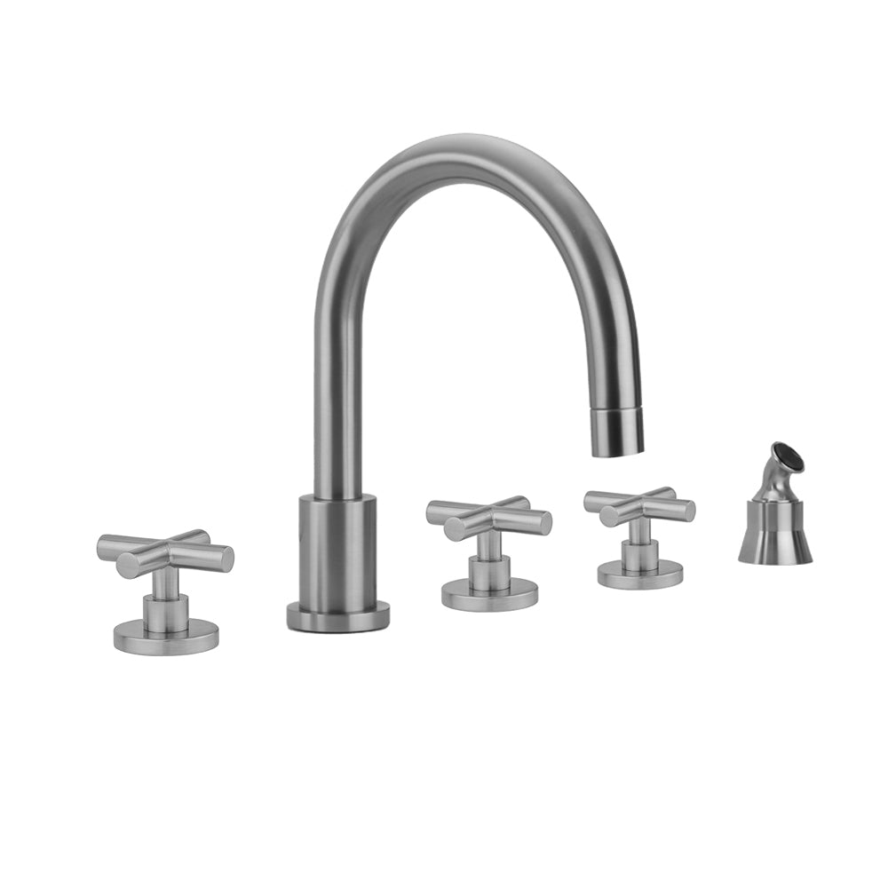 Jaclo 9980-T462-A-TRIM Contempo Roman Tub Set With Hub Base Cross Handles - Parent