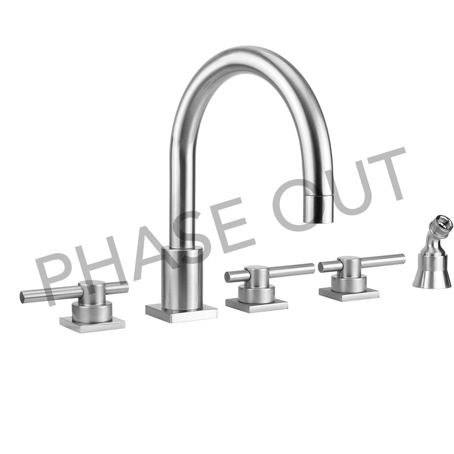 Jaclo 9981-TSQ638-A-TRIM Contempo Uptown Roman Tub Set With Peg Lever Handles - Parent