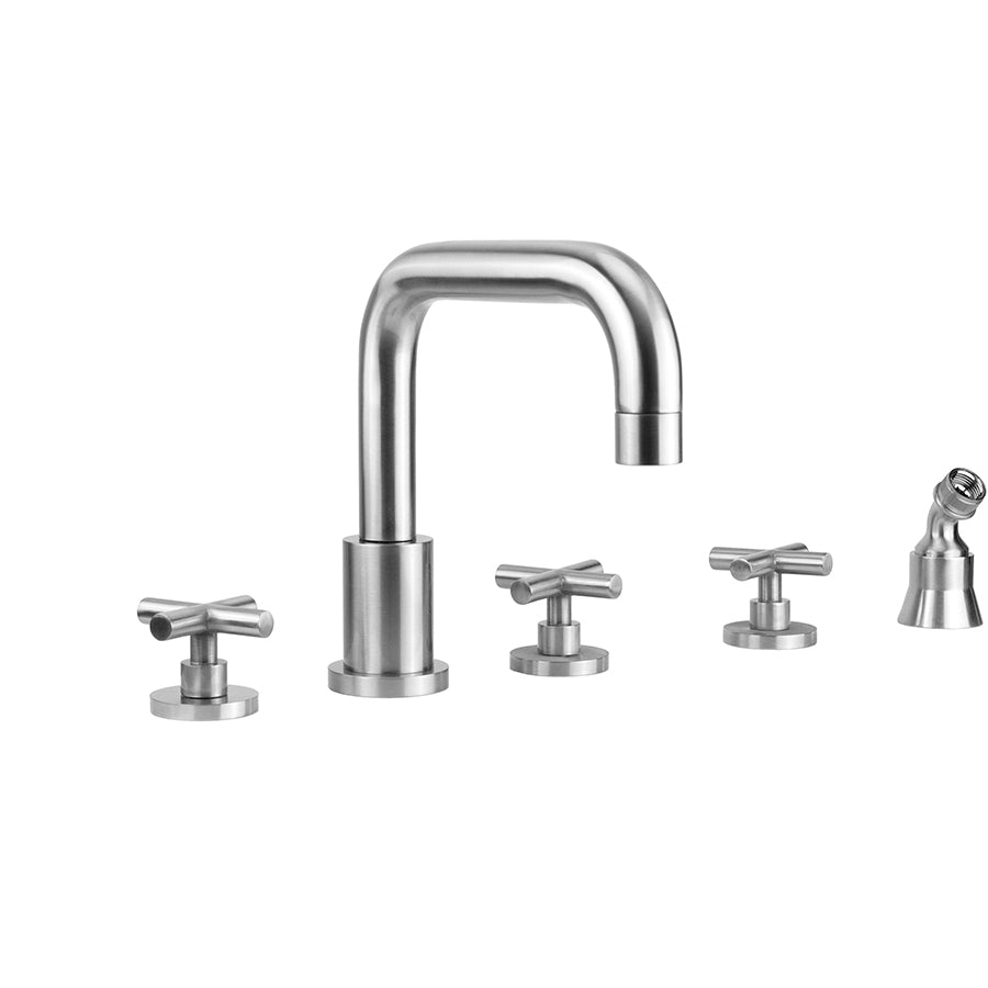 Jaclo 9982-T462-A-TRIM Contempo Downtown Roman Tub Set With Hub Base Cross Handles - Parent