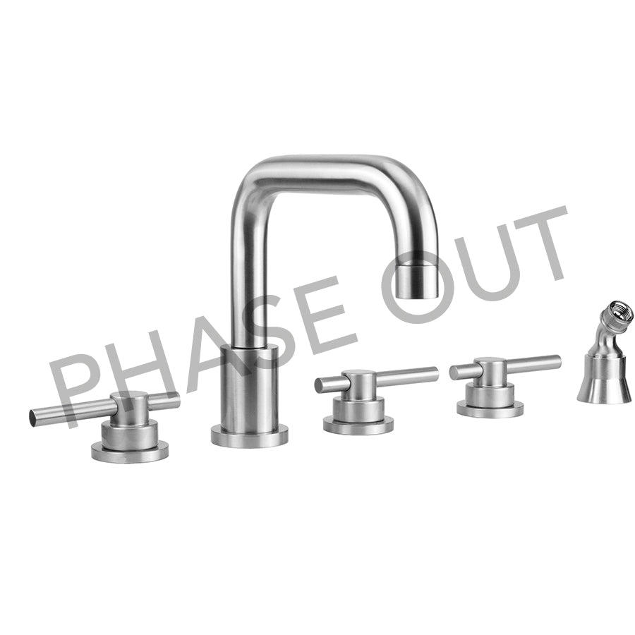 Jaclo 9982-T638-A-TRIM Contempo Downtown Roman Tub Set With Peg Lever Handles - Parent