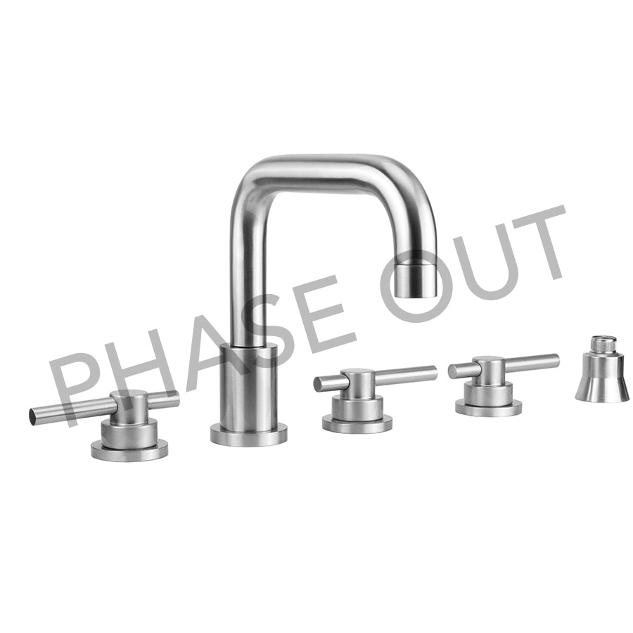 Jaclo 9982-T638-S-TRIM Contempo Downtown Roman Tub Set With Peg Lever Handles - Parent