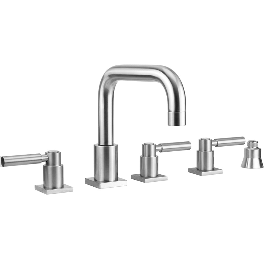 Jaclo 9983-SQL-S-TRIM Contempo Downtown Roman Tub Set With High Lever Handles - Parent