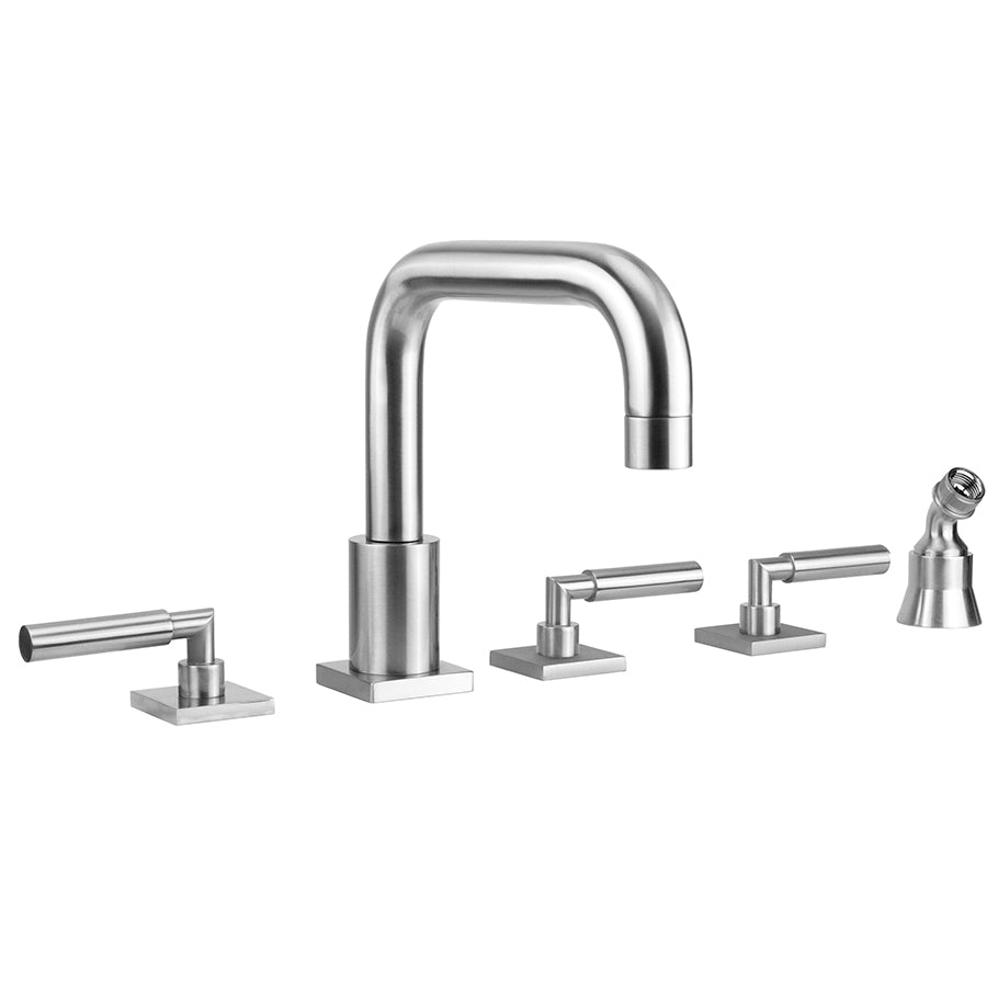 Jaclo 9983-TSQ459-A-TRIM Contempo Downtown Roman Tub Set With Hub Base Lever Handles - Parent