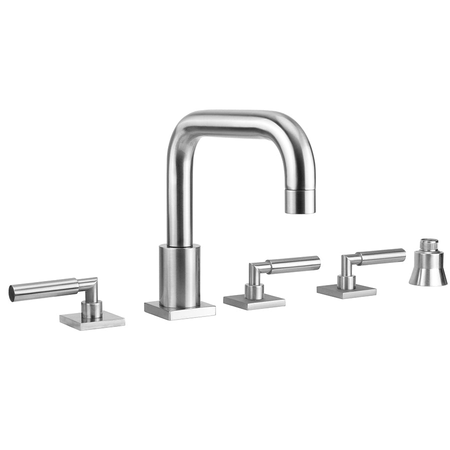 Jaclo 9983-TSQ459-S-TRIM Contempo Downtown Roman Tub Set With Hub Base Lever Handles - Parent