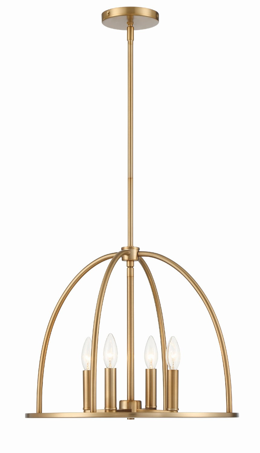 Crystorama ABB-3004 Abbott 4 Light Chandelier
