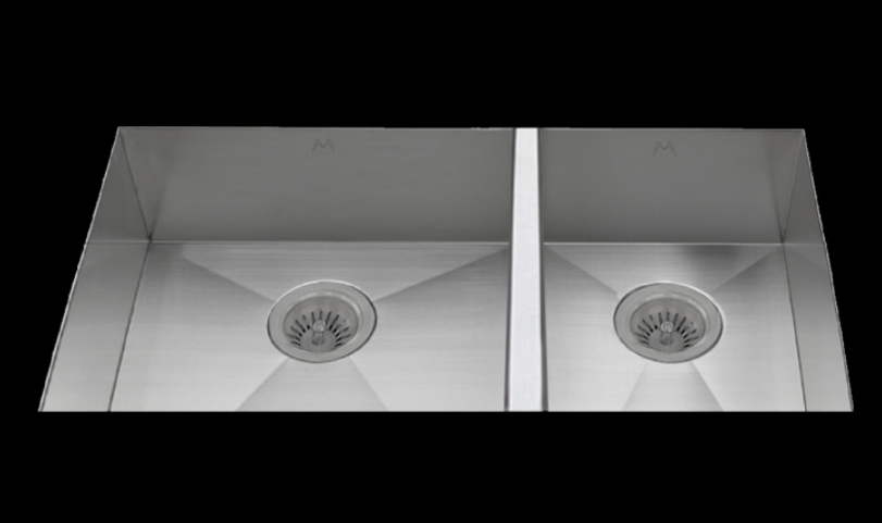 Mila ADAMUD-652SB Flatiron Ada Double Bowl Sink