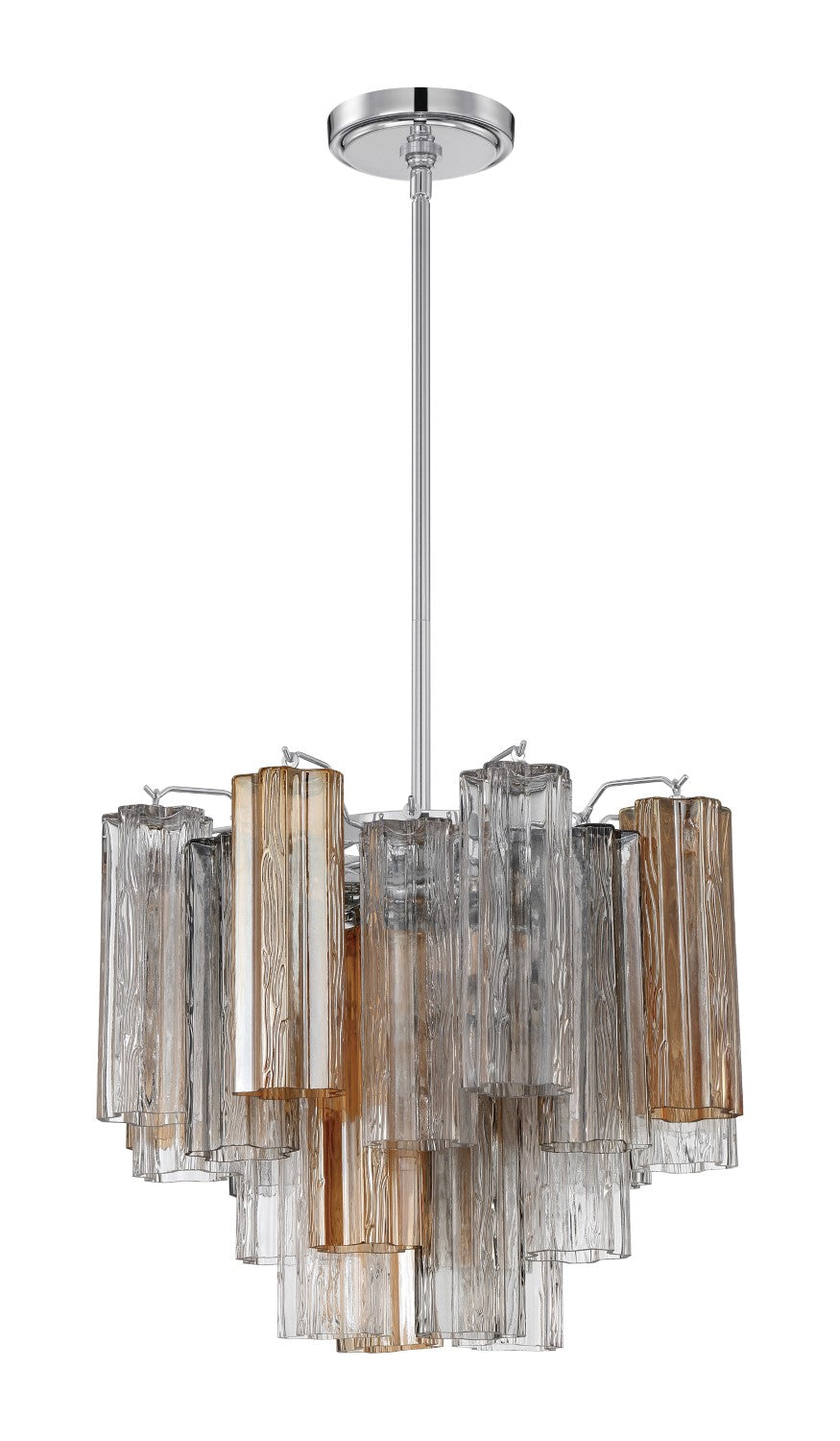 Crystorama ADD-300-AU Addis 4 Light Chandelier